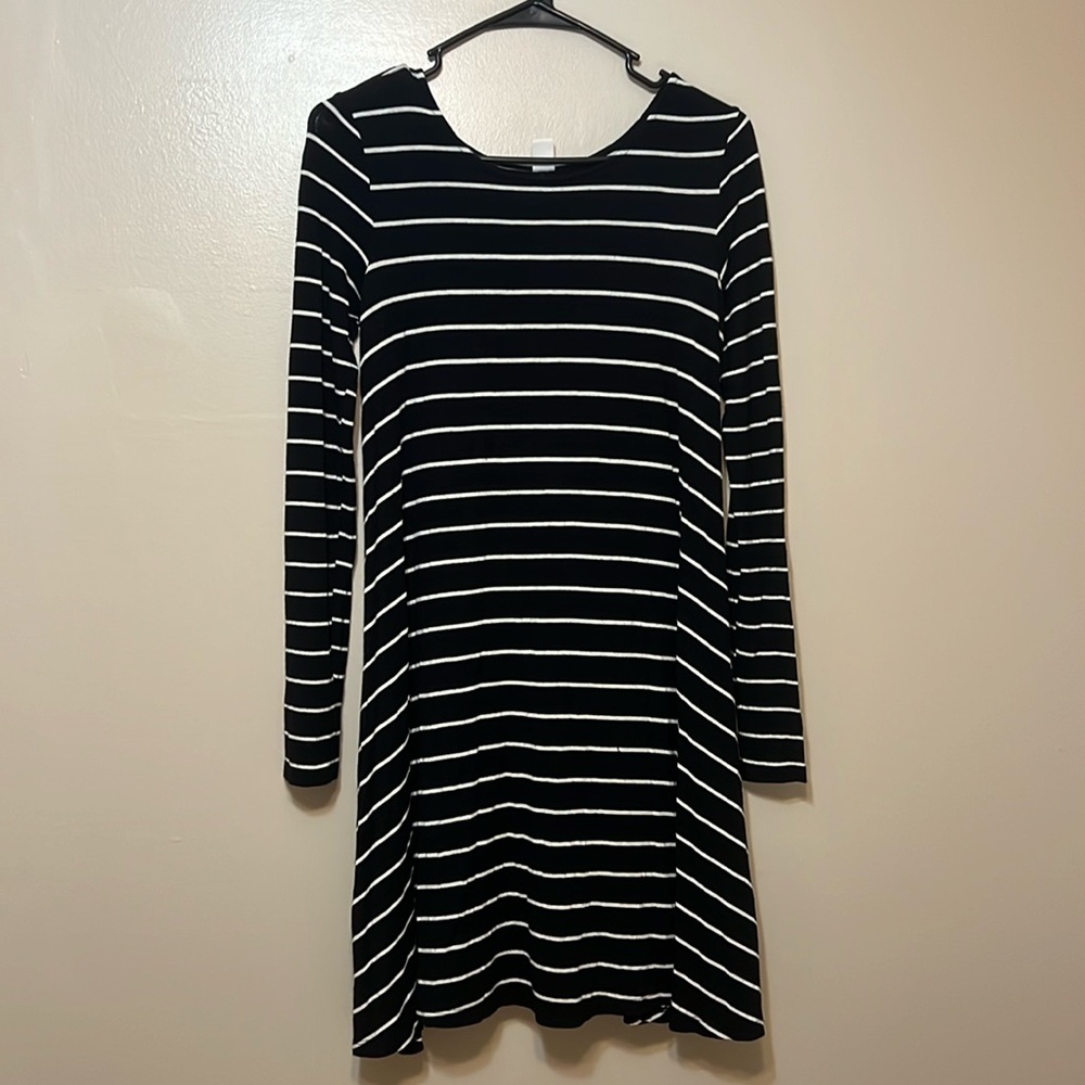 Old navy, long sleeve striped dress